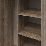 Ashbourne Open Shelf Wardrobe Vintage Oak from Roseland Furniture