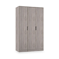 Ashbourne Triple Wardrobe Grey Oak from Roseland Furniture