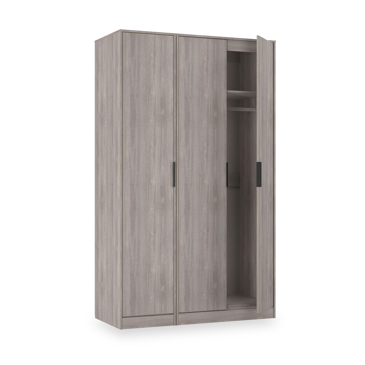 Ashbourne Triple Wardrobe Grey Oak from Roseland Furniture
