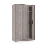 Ashbourne Triple Wardrobe Grey Oak from Roseland Furniture