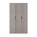 Ashbourne Triple Wardrobe Grey Oak from Roseland Furniture