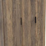 Ashbourne Triple Wardrobe Vintage Oak from Roseland Furniture