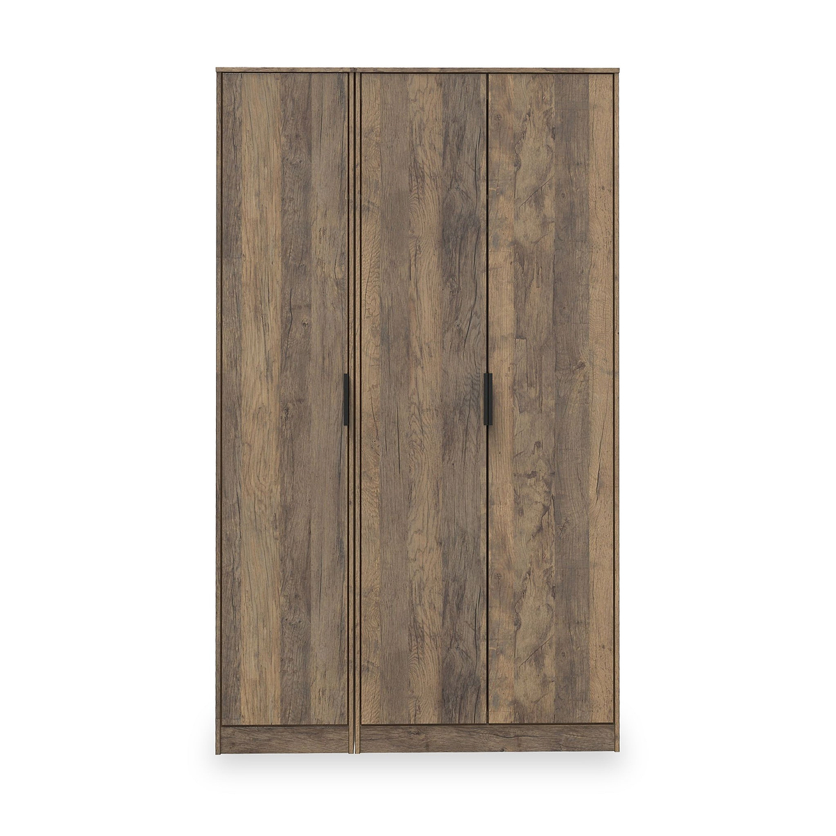 Ashbourne Triple Wardrobe Vintage Oak from Roseland Furniture