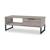 Ashbourne 1 Drawer Coffee Table Grey Oak from Roseland Furniture