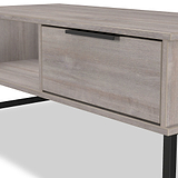 Ashbourne 1 Drawer Coffee Table Grey Oak from Roseland Furniture
