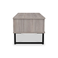 Ashbourne 1 Drawer Coffee Table Grey Oak from Roseland Furniture