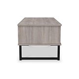 Ashbourne 1 Drawer Coffee Table Grey Oak from Roseland Furniture