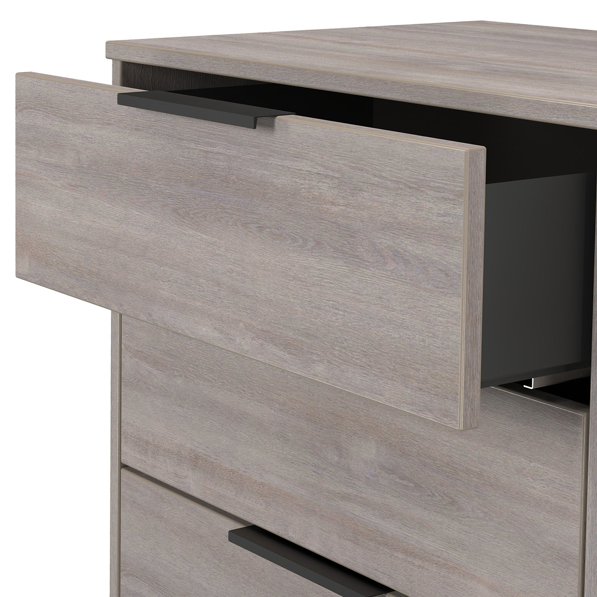 Ashbourne 3 Drawer TV Unit Grey Oak from Roseland Furniture