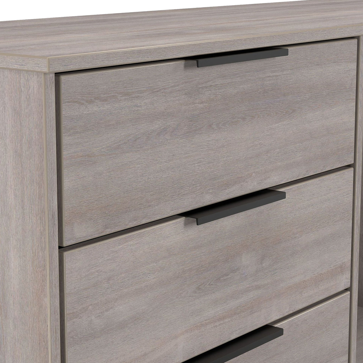 Ashbourne 6 Drawer TV Unit Grey Oak from Roseland Furniture