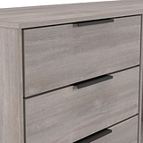 Ashbourne 6 Drawer TV Unit Grey Oak from Roseland Furniture