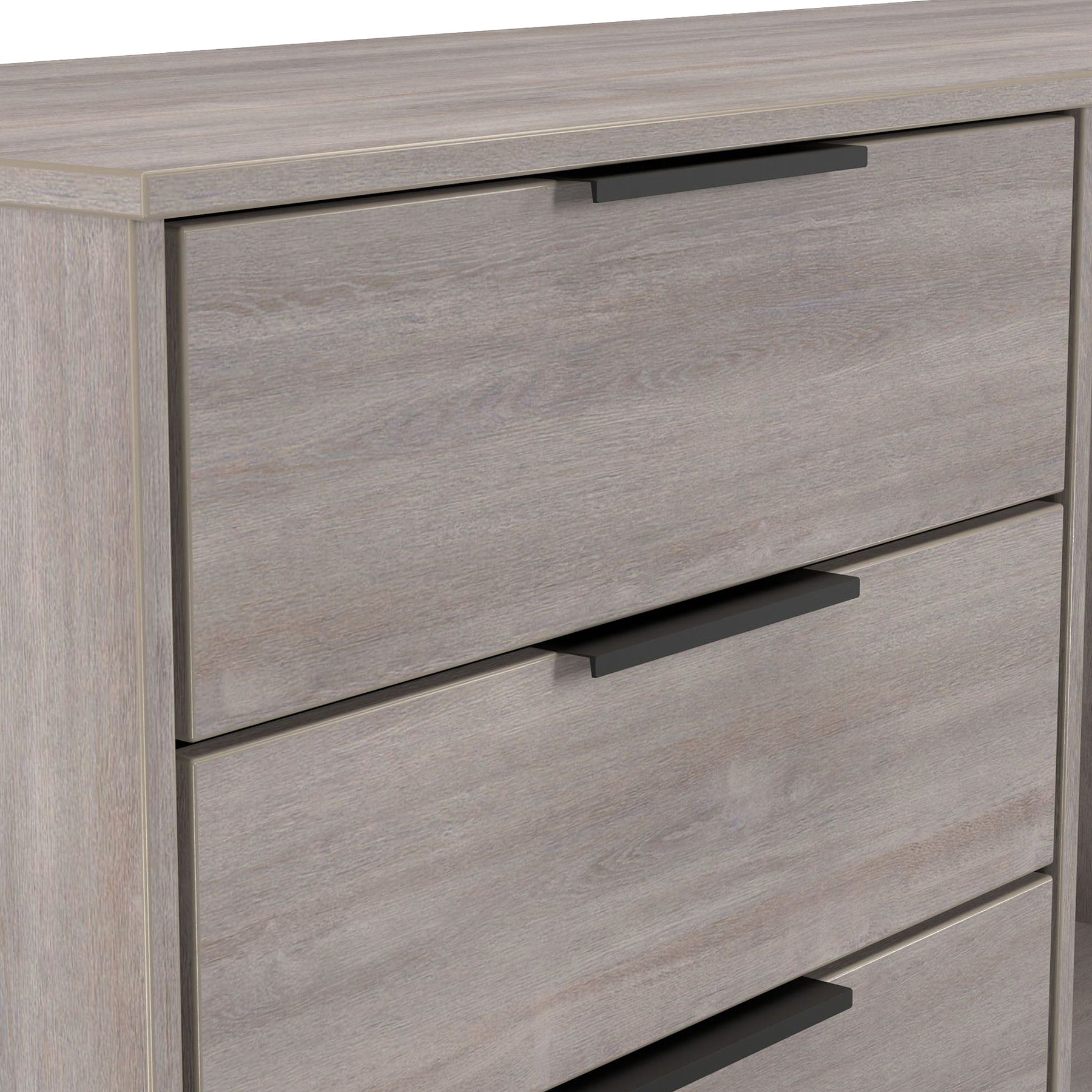 Ashbourne 6 Drawer TV Unit Grey Oak from Roseland Furniture