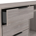Ashbourne 6 Drawer TV Unit Grey Oak from Roseland Furniture