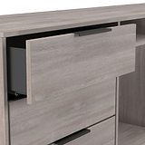 Ashbourne 6 Drawer TV Unit Grey Oak from Roseland Furniture