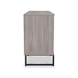 Ashbourne 6 Drawer TV Unit Grey Oak from Roseland Furniture