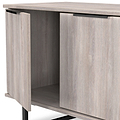 Ashbourne 2 Drawer 2 Door Sideboard Grey Oak from Roseland Furniture
