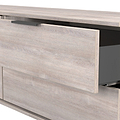 Ashbourne 2 Drawer 2 Door Sideboard Grey Oak from Roseland Furniture