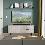 Ashbourne 2 Drawer 2 Door Sideboard Grey Oak from Roseland Furniture