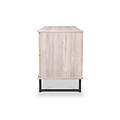 Ashbourne 2 Drawer 2 Door Sideboard Grey Oak from Roseland Furniture