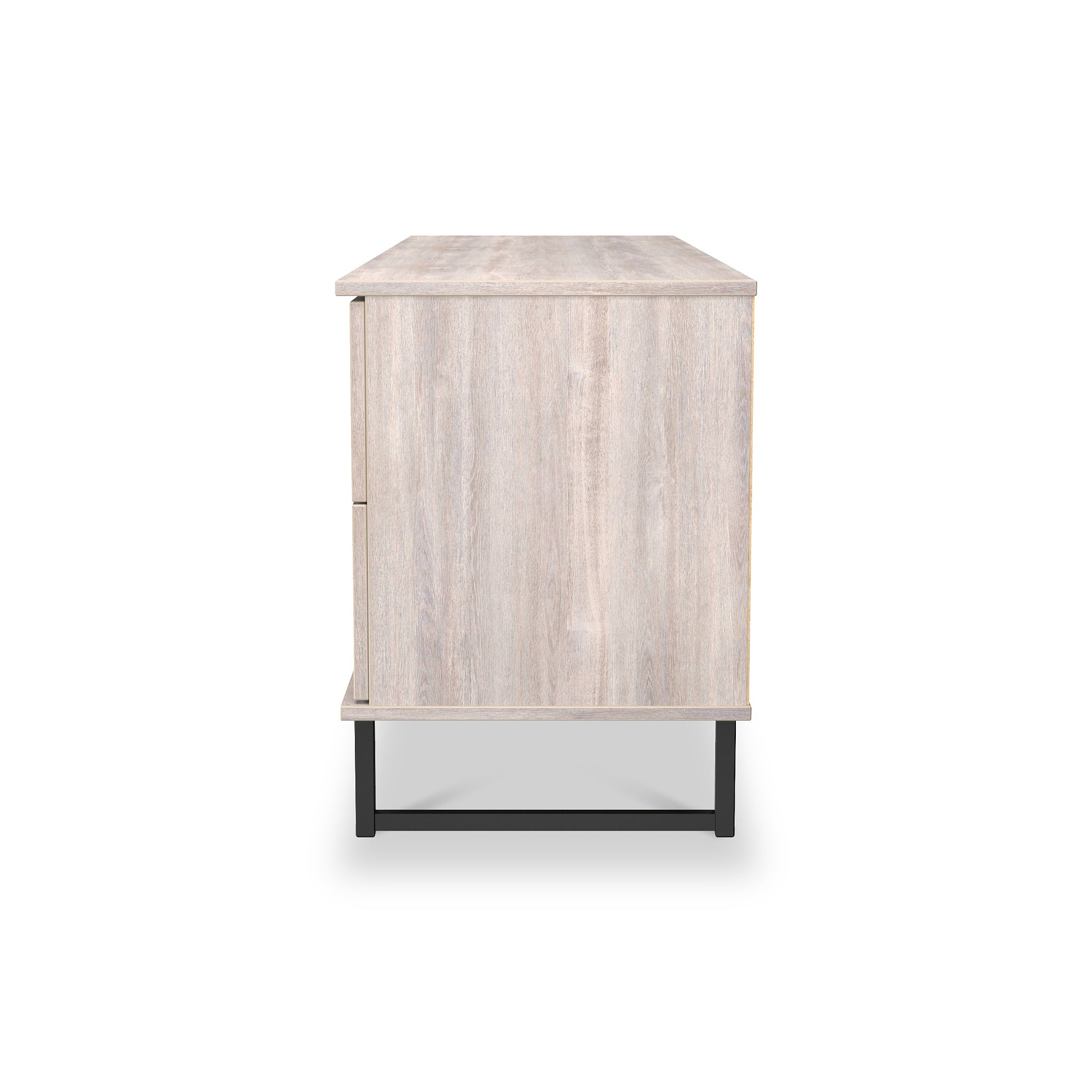 Ashbourne 2 Drawer 2 Door Sideboard Grey Oak from Roseland Furniture