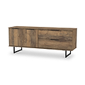 Ashbourne 2 Drawer 2 Door Sideboard Vintage Oak from Roseland Furniture