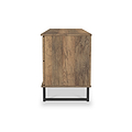 Ashbourne 2 Drawer 2 Door Sideboard Vintage Oak from Roseland Furniture