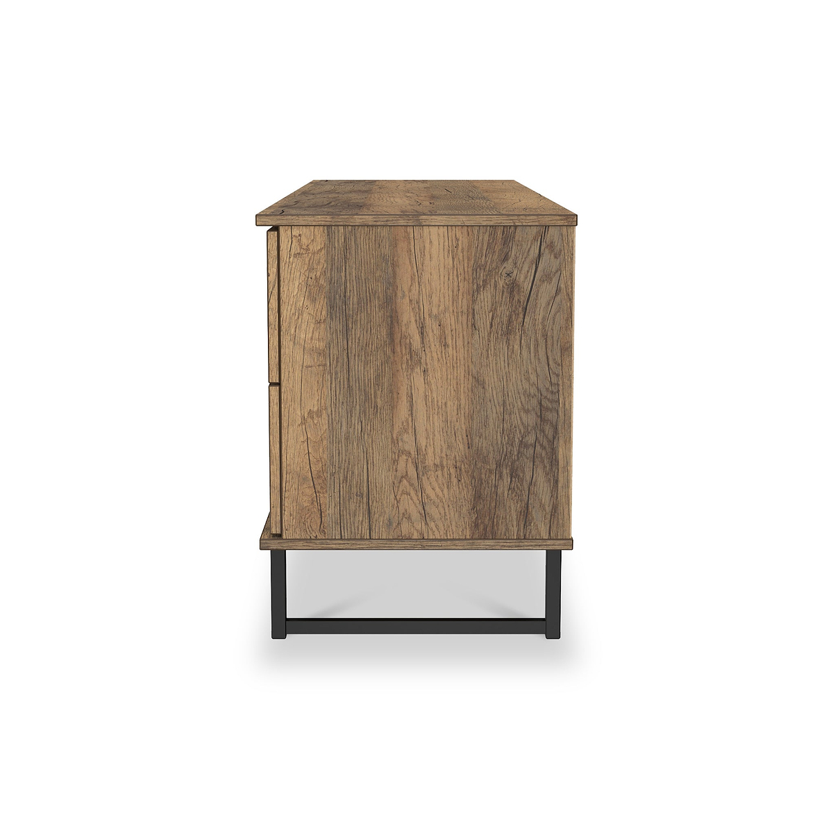 Ashbourne 2 Drawer 2 Door Sideboard Vintage Oak from Roseland Furniture