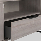 Ashbourne 2 Door 1 Drawer Wide TV Unit Grey Oak from Roseland Furniture