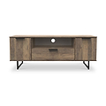 Ashbourne 2 Door 1 Drawer Wide TV Unit Vintage Oak from Roseland Furniture