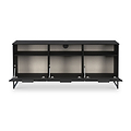 Ashbourne Multi Media TV Unit with Drop Doors Black Ash from Roseland Furniture
