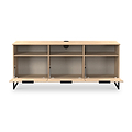 Ashbourne Multi Media TV Unit with Drop Doors Oak from Roseland Furniture
