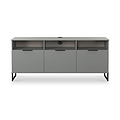 Ashbourne Multi Media TV Unit with Drop Doors Dusk Grey from Roseland Furniture