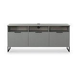 Ashbourne Multi Media TV Unit with Drop Doors Dusk Grey from Roseland Furniture