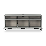 Ashbourne Multi Media TV Unit with Drop Doors Dusk Grey from Roseland Furniture