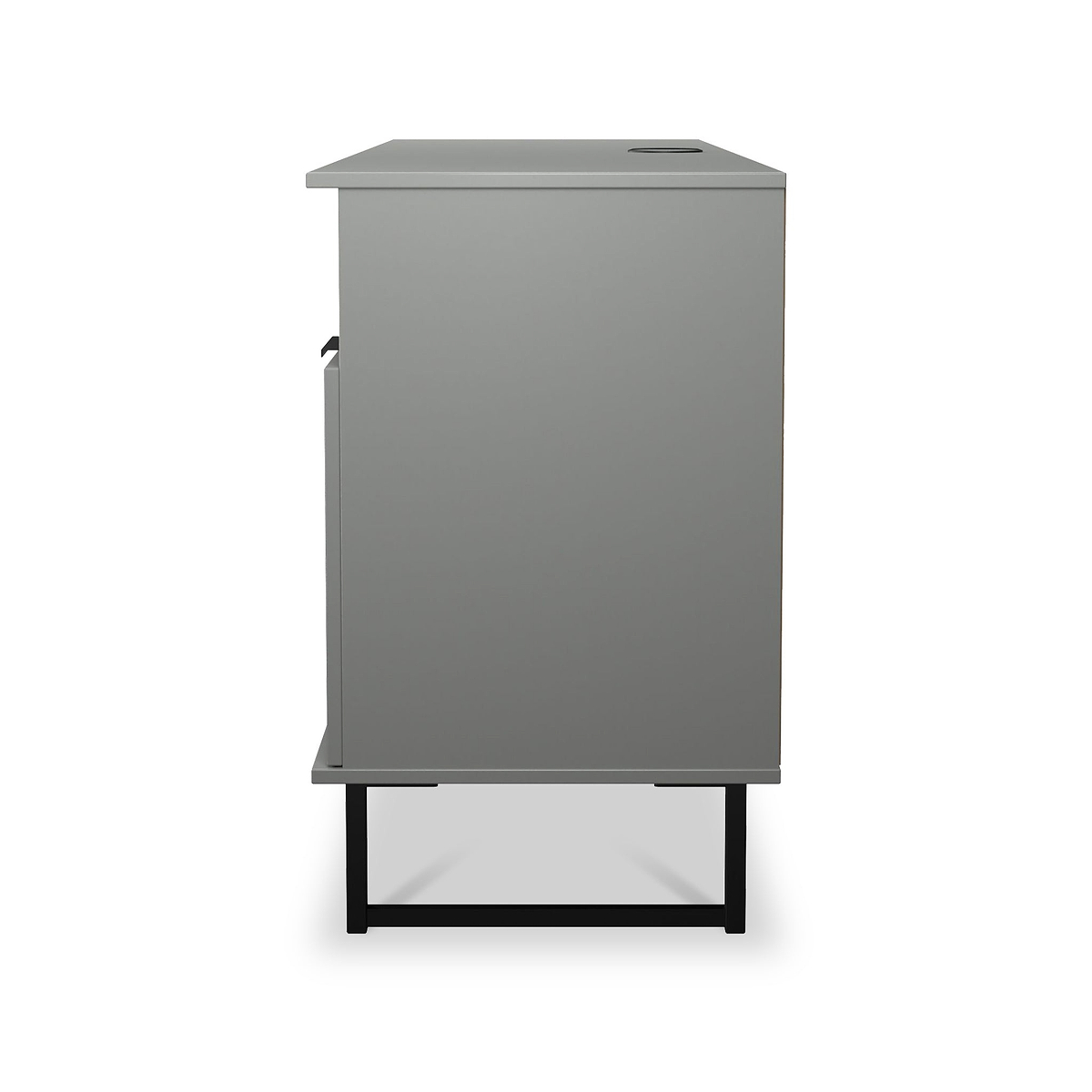 Ashbourne Multi Media TV Unit with Drop Doors Dusk Grey from Roseland Furniture