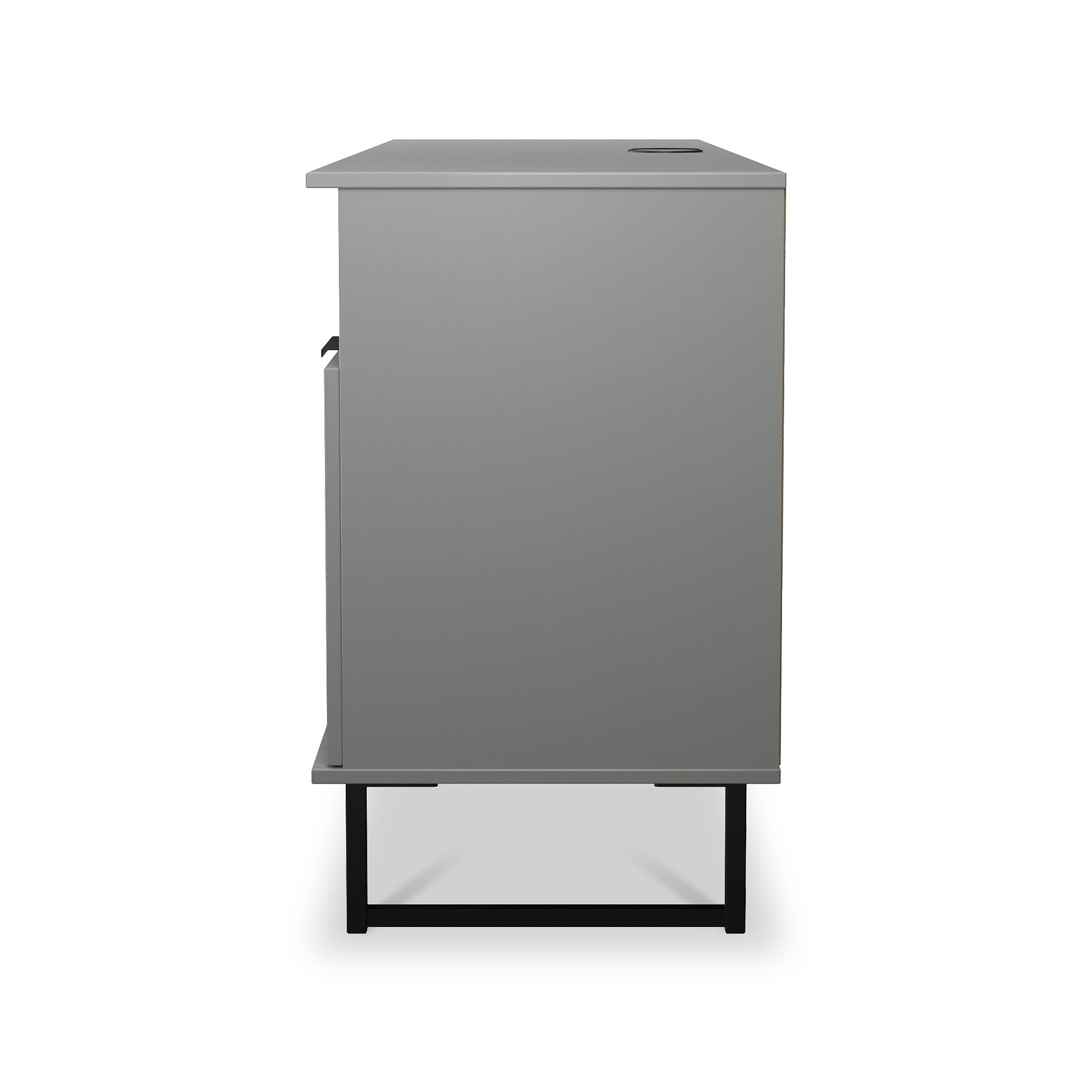 Ashbourne Multi Media TV Unit with Drop Doors Dusk Grey from Roseland Furniture