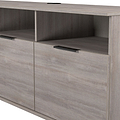 Ashbourne Multi Media TV Unit with Drop Doors Grey Oak from Roseland Furniture