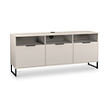 Ashbourne Multi Media TV Unit with Drop Doors Cashmere Matt from Roseland Furniture