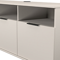 Ashbourne Multi Media TV Unit with Drop Doors Cashmere Matt from Roseland Furniture