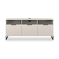 Ashbourne Multi Media TV Unit with Drop Doors Cashmere Matt from Roseland Furniture