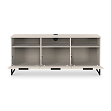 Ashbourne Multi Media TV Unit with Drop Doors Cashmere Matt from Roseland Furniture