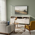 Ashbourne Multi Media TV Unit with Drop Doors Cashmere Matt from Roseland Furniture