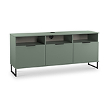 Ashbourne Multi Media TV Unit with Drop Doors Reed Green from Roseland Furniture