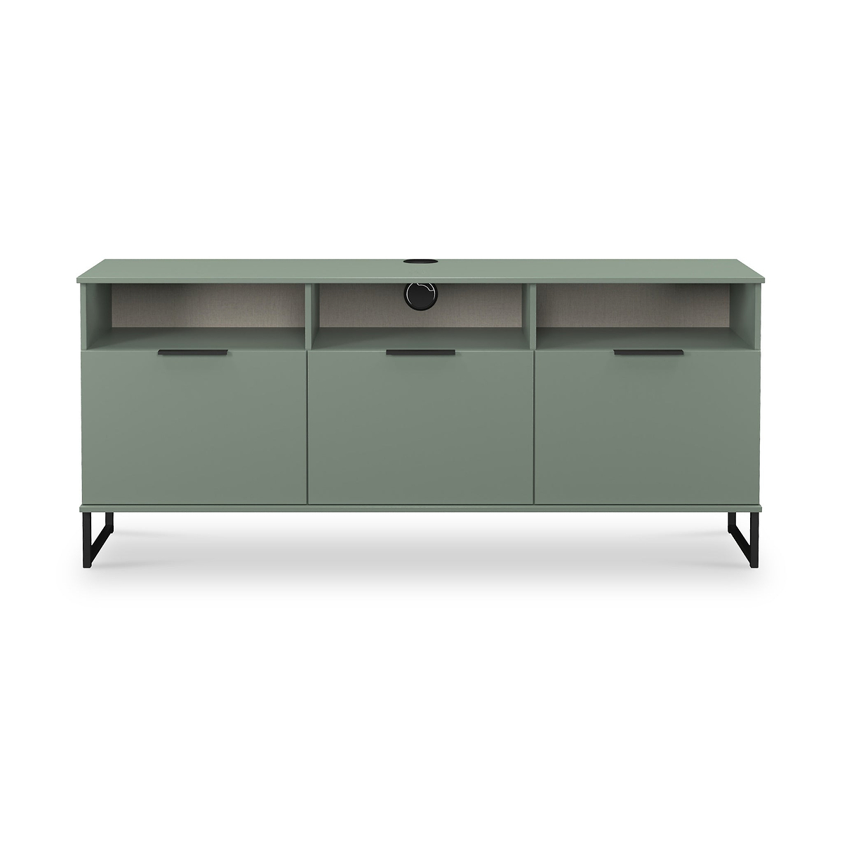 Ashbourne Multi Media TV Unit with Drop Doors Reed Green from Roseland Furniture