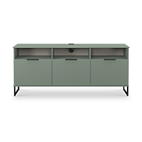 Ashbourne Multi Media TV Unit with Drop Doors Reed Green from Roseland Furniture