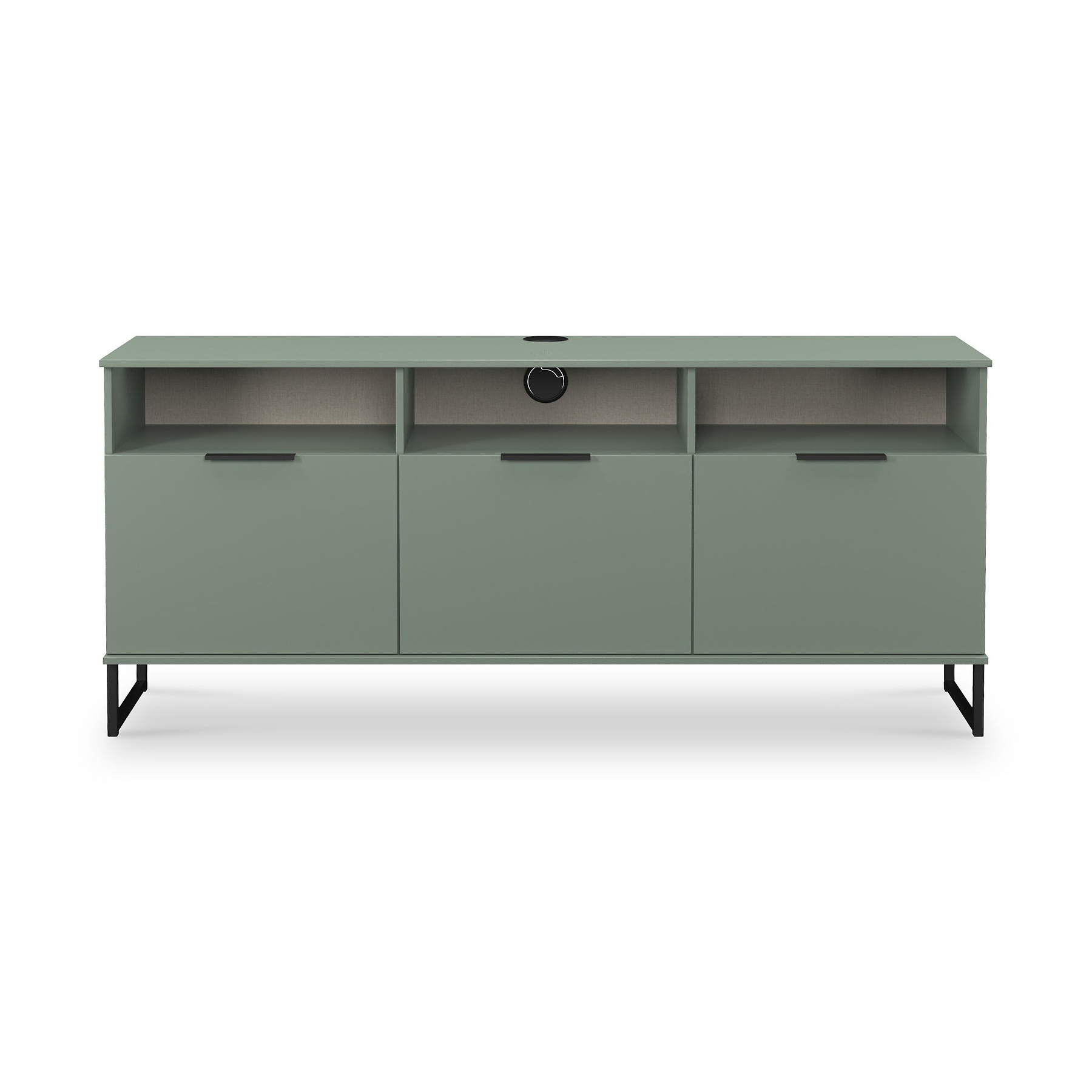 Ashbourne Multi Media TV Unit with Drop Doors Reed Green from Roseland Furniture