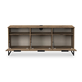 Ashbourne Multi Media TV Unit with Drop Doors Vintage Oak from Roseland Furniture