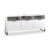 Ashbourne Multi Media TV Unit with Drop Doors White Matt from Roseland Furniture