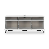Ashbourne Multi Media TV Unit with Drop Doors White Matt from Roseland Furniture
