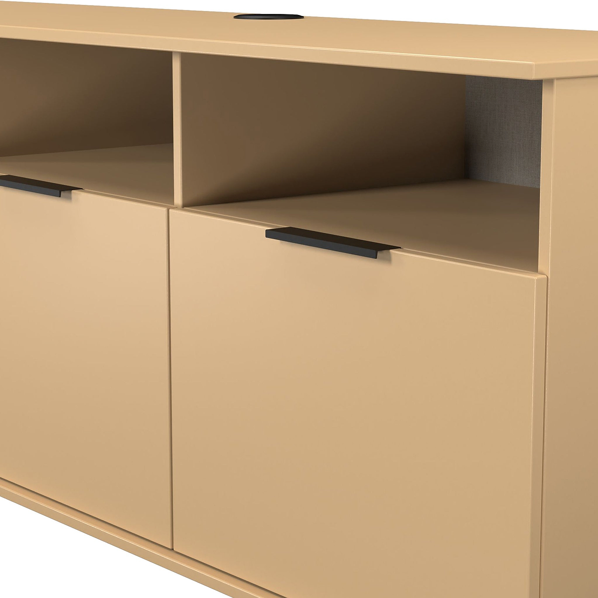 Ashbourne Multi Media TV Unit with Drop Doors Yellow Matt from Roseland Furniture