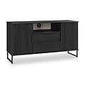 Ashbourne Multi Media TV Unit Black Ash from Roseland Furniture